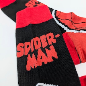 【 crew socks / クルーソックス 】『 MARVEL / マーベルコミックス / スパイダーマン 』 靴下 / ソックス〚アメリカン雑貨 アメトイ〛