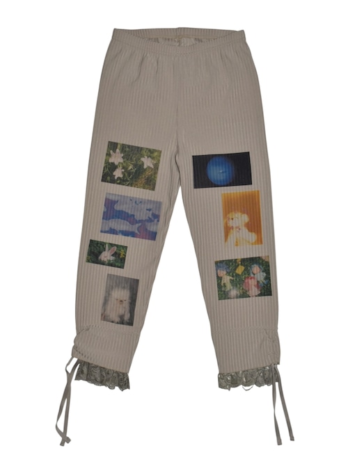 NETSU − Photo Print Lace-Up Leggings