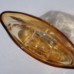 ◯と□の飴色花瓶