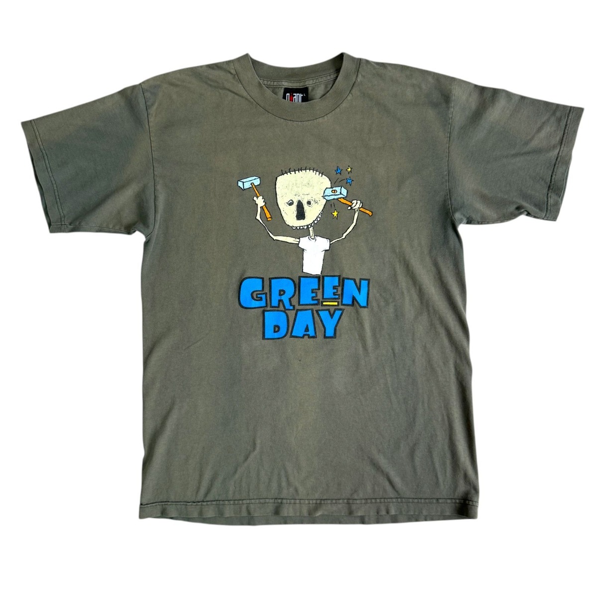 90s Green Day Nimrod Skull Tools 1997 グラフィック プリント T 