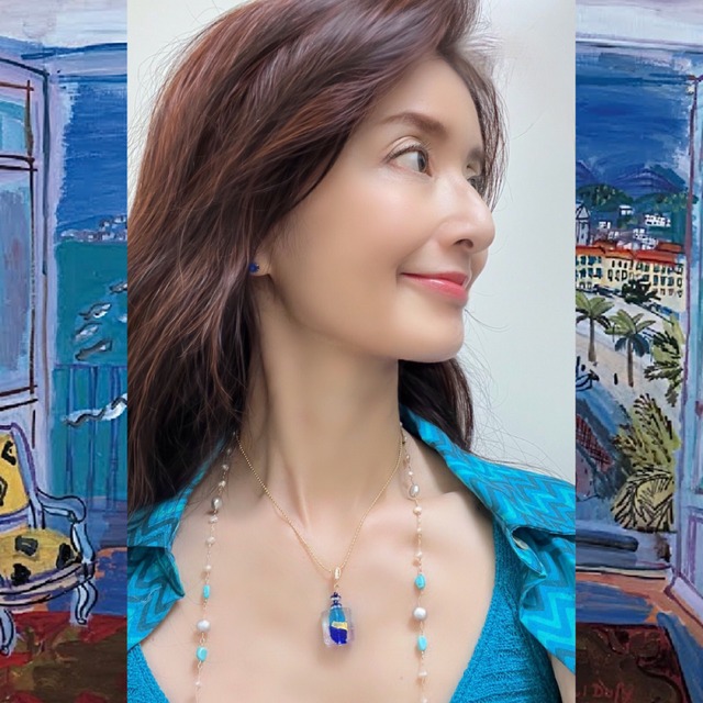 バカンスブルーネックレス