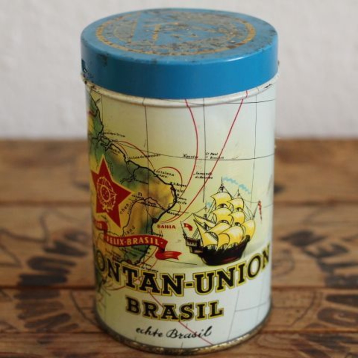 ヴィンテージ タバコのティン缶 MONTAN-UNION Brasil | .usagi