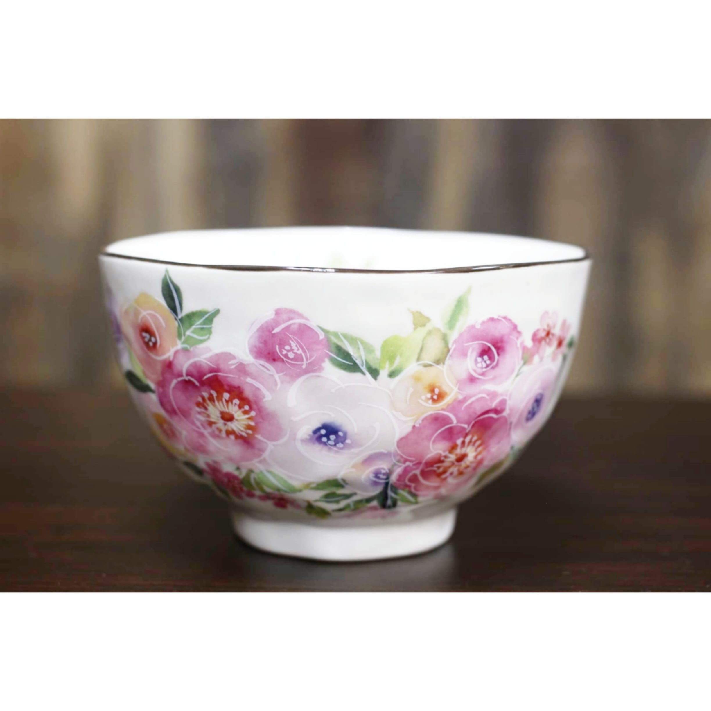 美濃焼陶器 お茶碗 花言葉桃色 【和雑貨屋 小物小町】 | 和雑貨屋