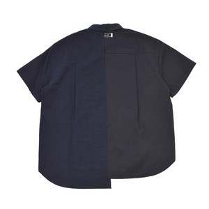 【RE;CODE】Split Short Sleeve Seersucker Shirt