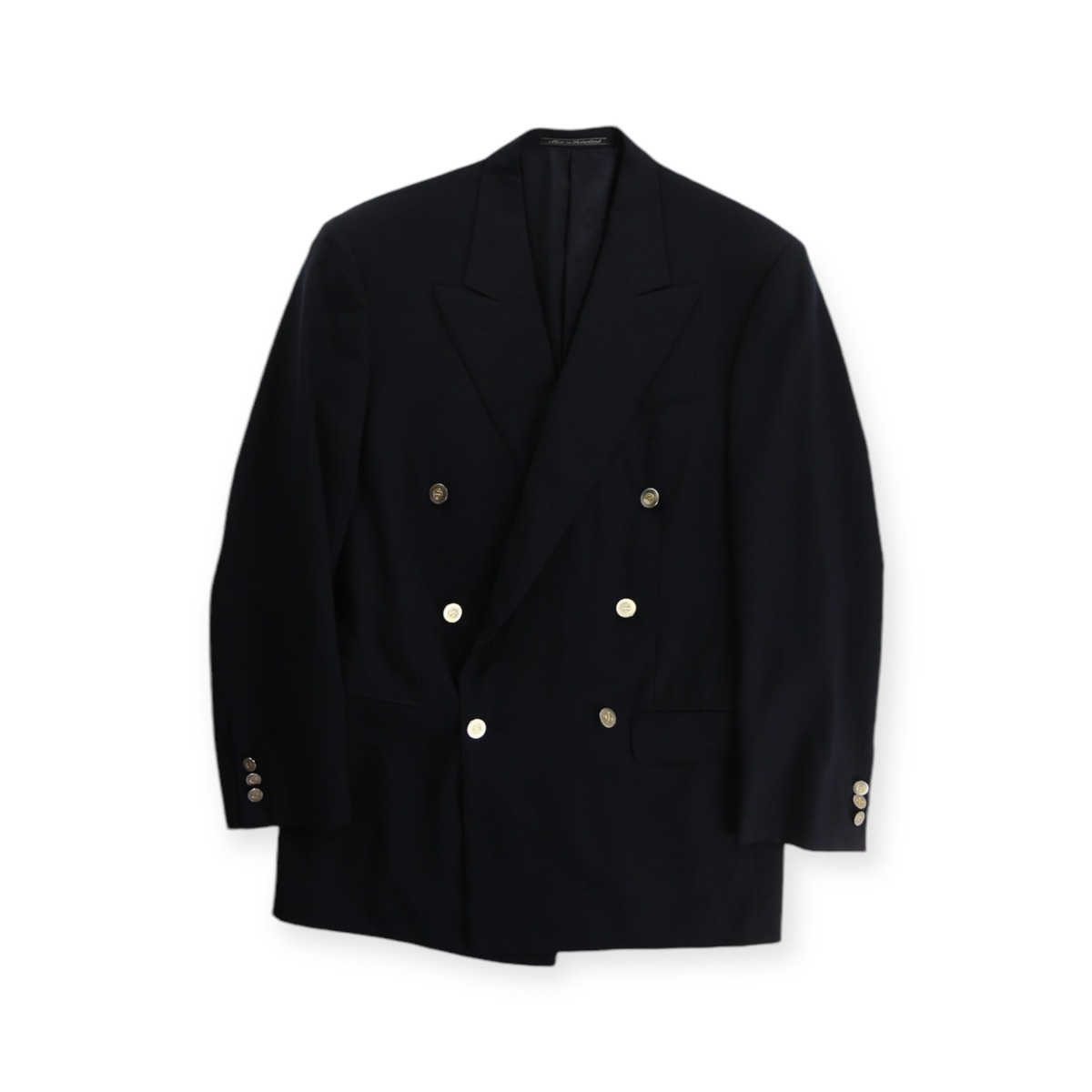 【COU】Ermenegildo Zegna dark navy blazer with gold button 4920 cv