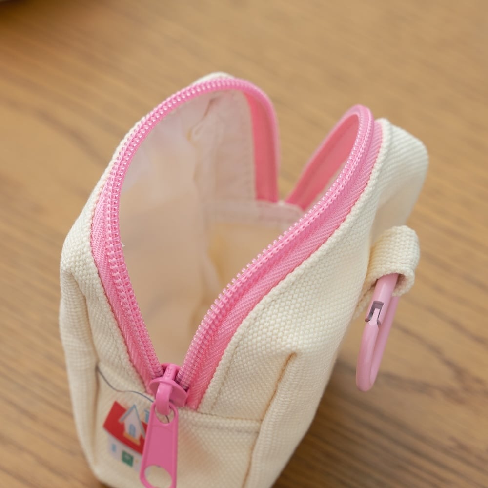 毎日パンダ ポーチ 3点セット カラビナ付き パンダコパンダ カラビナ付きポーチ ピンク（2125） | すすのこ商店