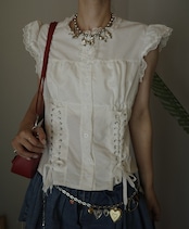 レースストリングブラウス