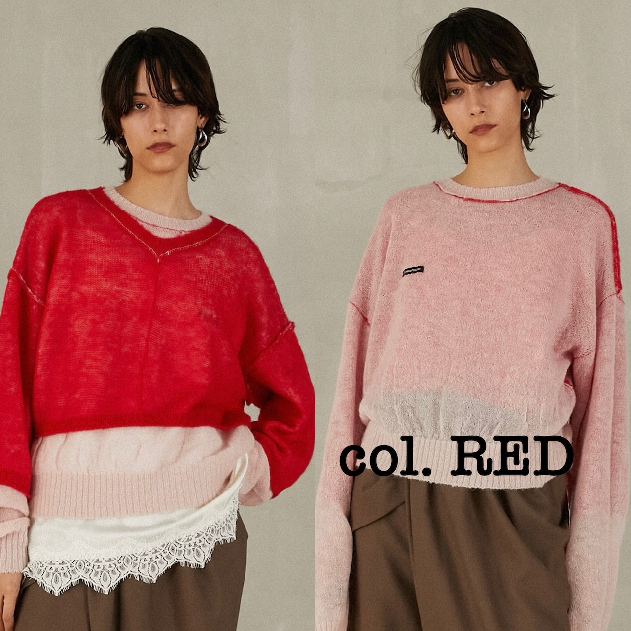【25AW】PRANK PROJECT プランクプロジェクト / Reversible Mohair Knit / リバーシブルモヘアニット - 14