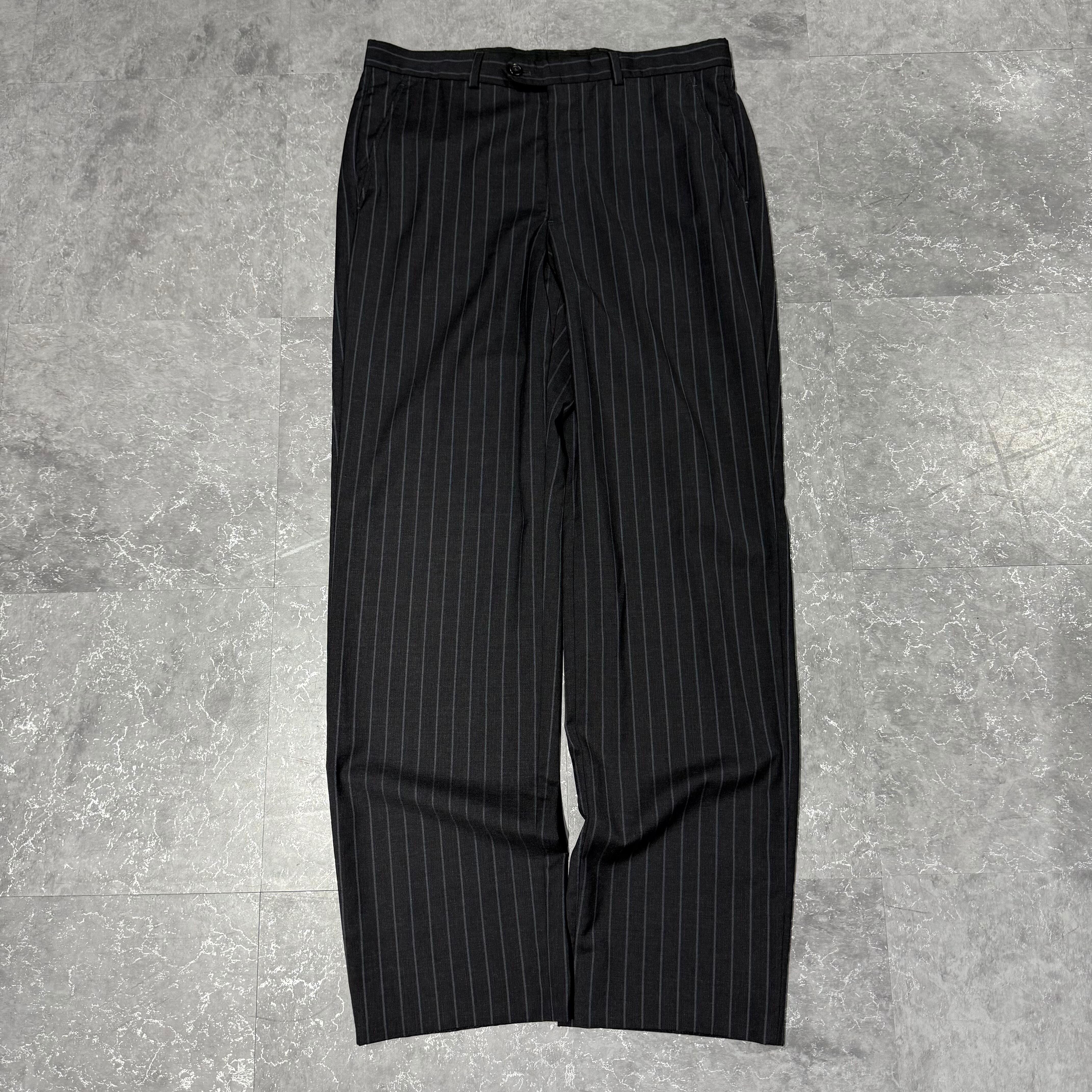 パンツ ARMANI COLLEZIONI light wool wide slacks ARMANI COLLEZIONI light wool × rayon wide slacks | RIYAN