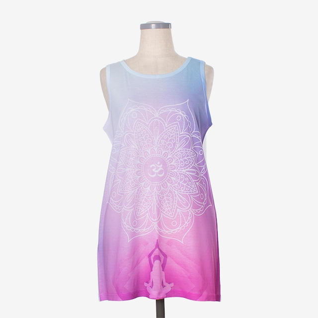 ヨガプリントタンク トワイライト　Yoga Print tank top Twilight