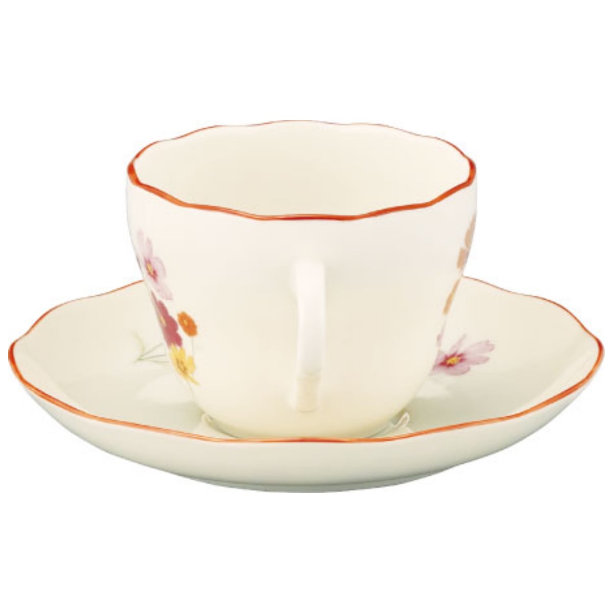 日比谷花壇】ペアカップ＆ソーサーセット(孔雀草・コスモス)【HBK10