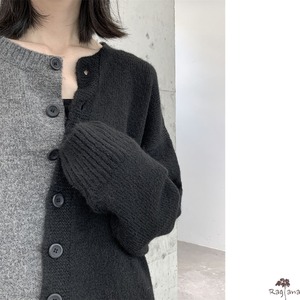 アシンメトリー カラーブロック カーディガン M 11274