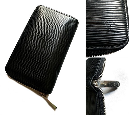 レア　入手困難　正規　ルイヴィトン　LOUIS VUITTON　エピ レザー コンパクト ジッピー ウォレット　ブラック　財布　メンズ　黒　
