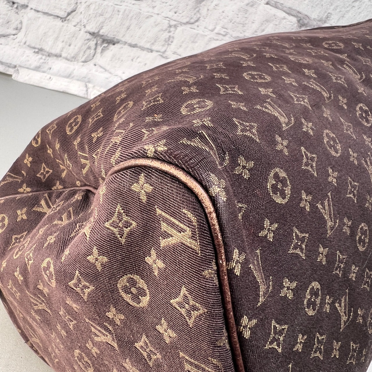 LOUIS VUITTON ルイヴィトン スピーディ30 モノグラム・ミニラン  キャンバス ハンドバッグ ブラウン A-14130