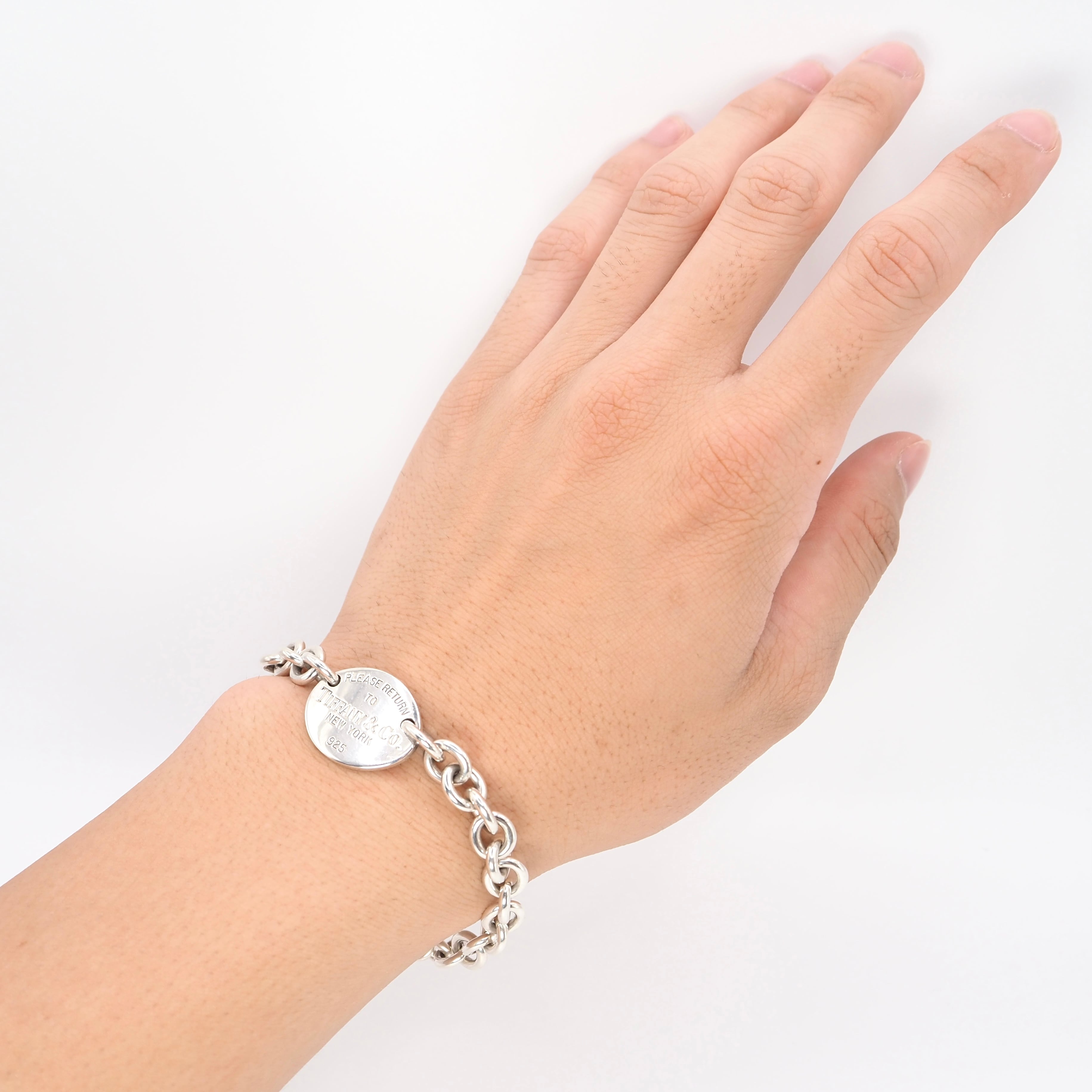 ティファニー ブレスレット リターントゥハート オーバルタグ シルバー925 箱 TIFFANY & Co. リターントゥティファニー オーバルタグ