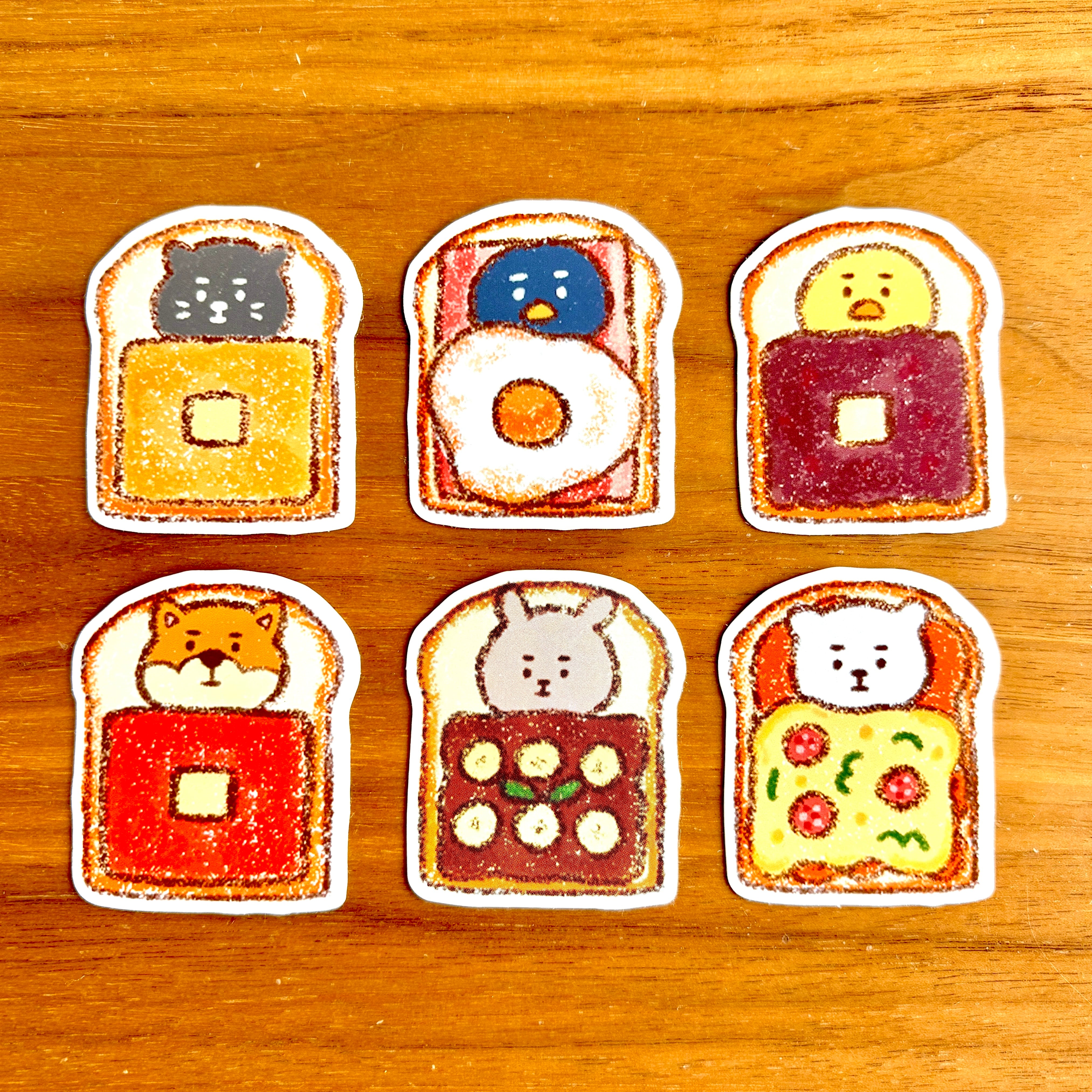 トーストおふとんステッカー | ふぁんすもあ