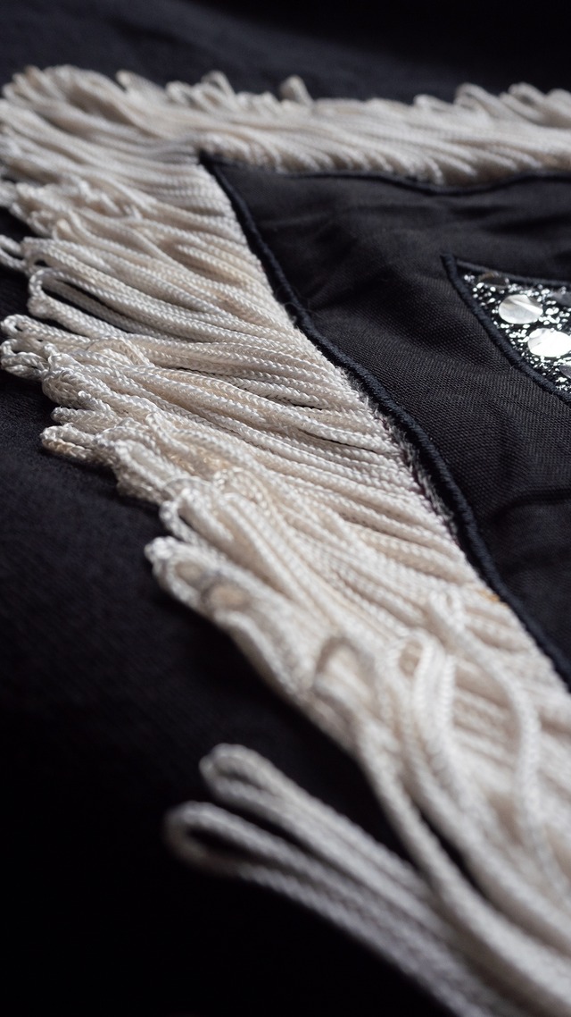 unknown used "Hanes"body fringe sweat