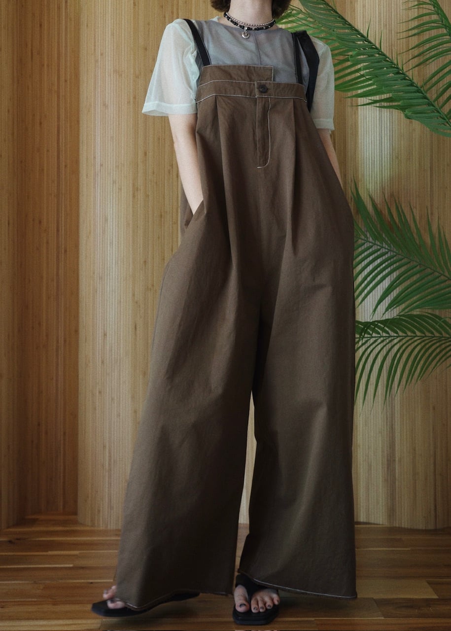 4color綿ツイルアシメサロペット○再販なし | osrsofficial