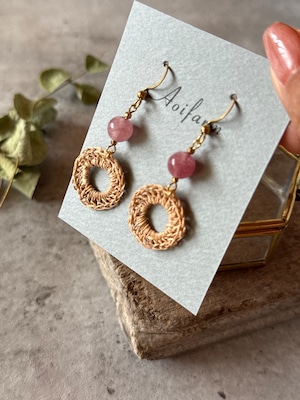 rin. 月桃×インカローズピアス