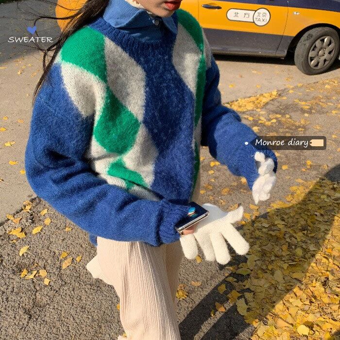 ルーズセーター レディーススタイルニットオータムウィンタージャケット 秋物 冬物 モンロー45273222725