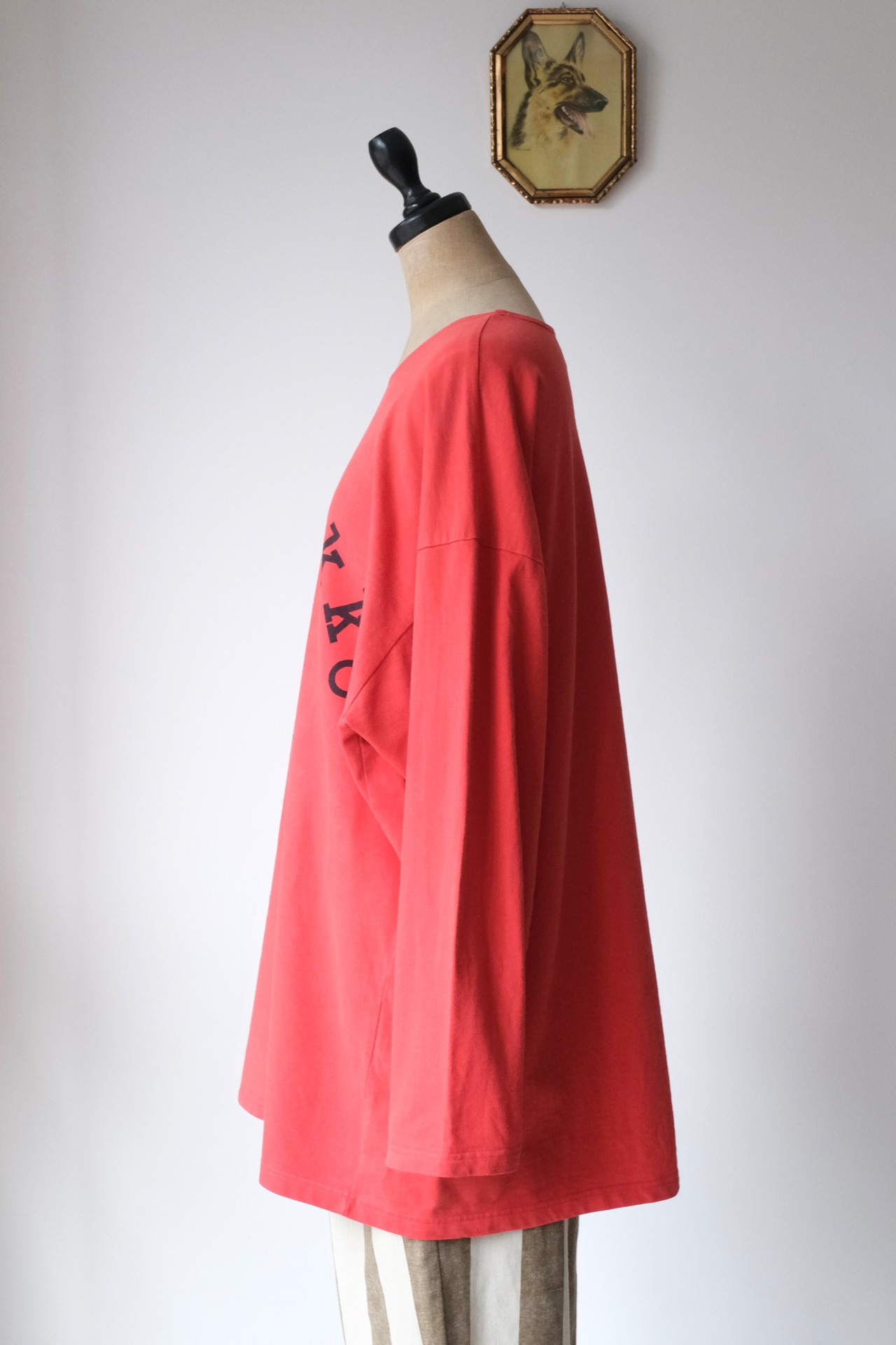 Marimekko red arch logo heavy cotton top