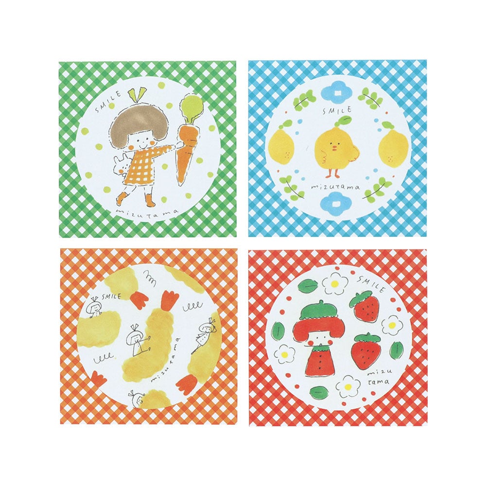 mizutama 窓付きスクエアメモ G(グリーン) | てんくーどう