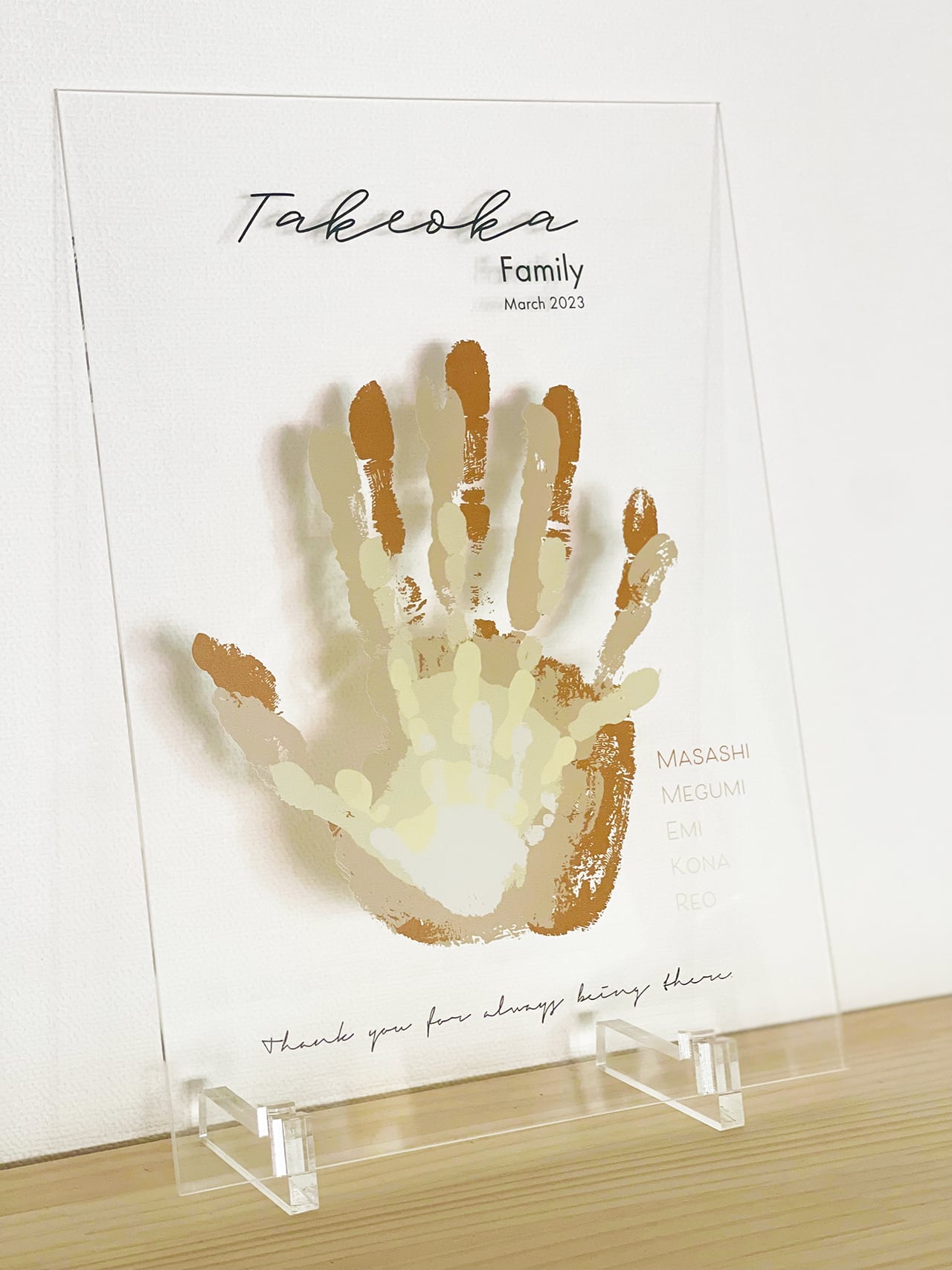 Family handprint frame 手形