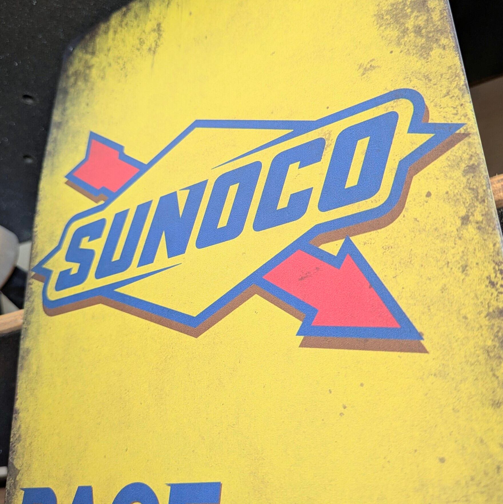 送料無料！ちょうどいいブリキ看板 【 SUNOCO（スノコ）】オイル・燃料