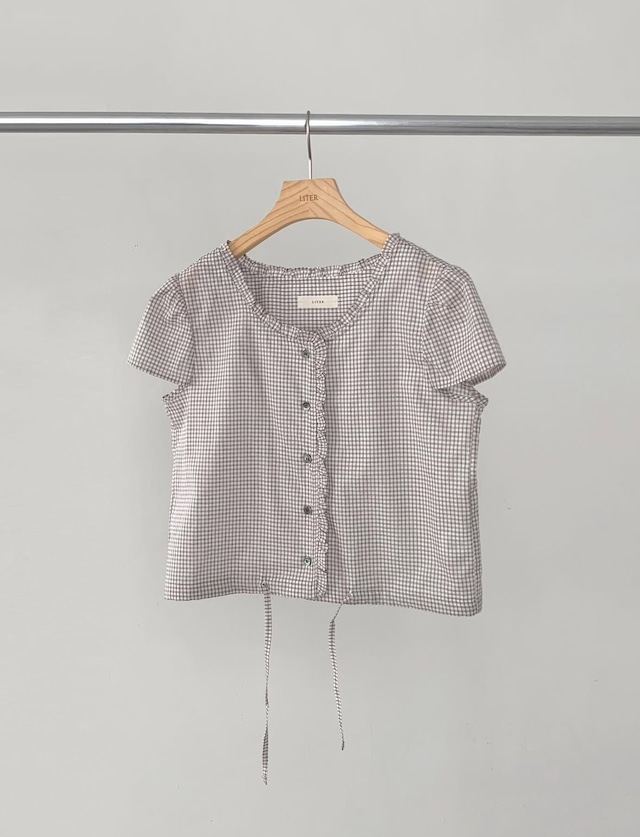 (LITER) soda check blouse