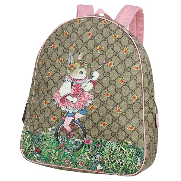 Used GUCCI グッチ バックパック リュックサック ヒグチユウコ チルドレンズ GGスプリームキャンバス ラビット 超美品
