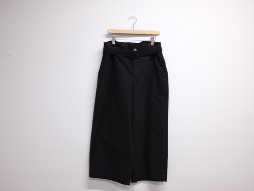 DIGAWEL”Belt pants① moleskin Black”