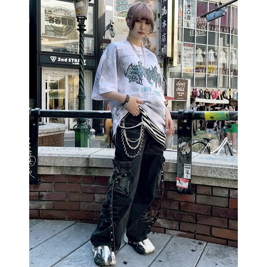 新作】Whiskeringブラックデニムパンツ | VOLCAN&APHRODITE