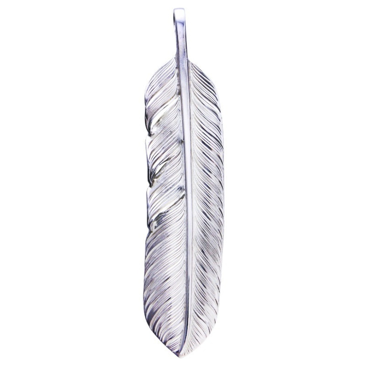 在庫あり　Taro Washimi 鷲見太郎　Lフライトフェザーペンダント(右向き) L flight feather 02