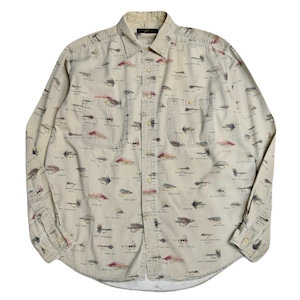 USED 90s ORVIS L/S Cotton Shirt -Large 02485