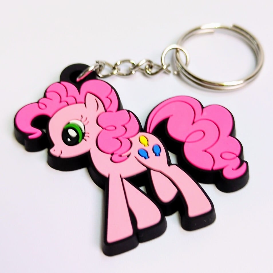 送料無料！ ★ラバーキーホルダー★〘157〙 【 My Little Pony（ マイリトルポニー ）】 ピンキーパイ（アースポニーの女の子） 〚アメリカン雑貨 アメトイ〛