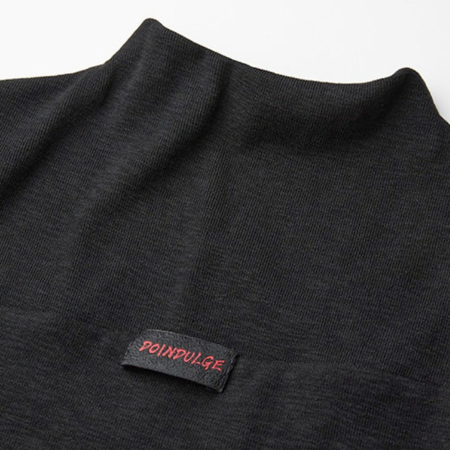 Red bead gathered t-shirt C1530