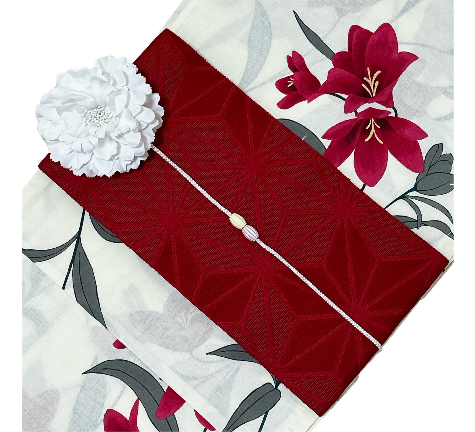 浴衣ジェンヌ 浴衣5点セット くすみピンク 浴衣 半幅帯 浴衣ジェンヌ