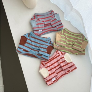 予約【pecoramou select】MAMAN PATCH STRIPE T-SHIRT