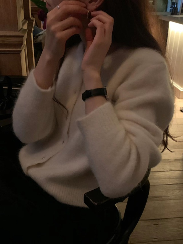 (OUNCE) lauren alpaca cardigan / 2color