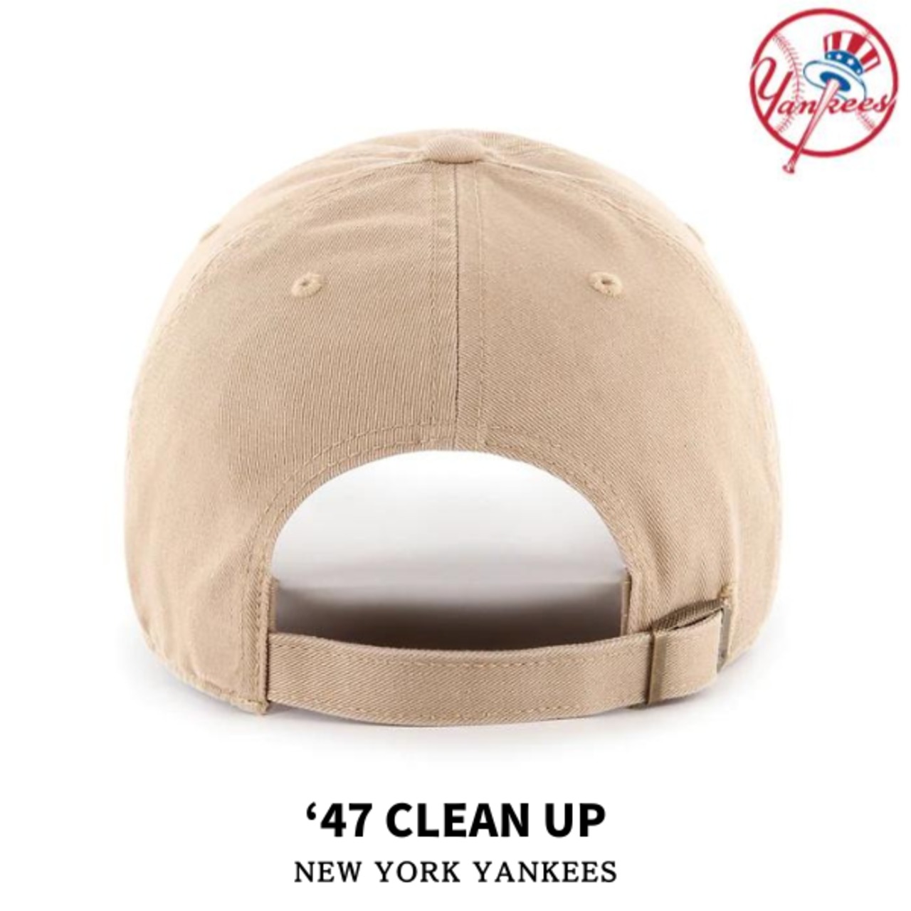 ’47 Brand 「"New York Yankees" Clean Up Dark Khaki×Black」 - 2