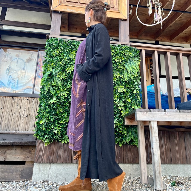 ブラックベリーロングブラウス