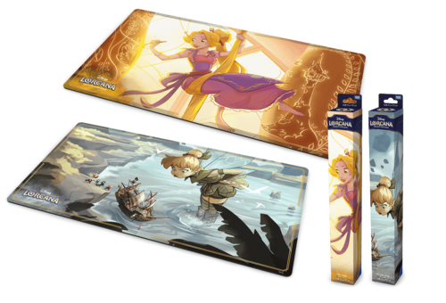 ?おまけ付き? ディズニー・ロルカナ・TCG 日本語版 公式プレイマット 「ラプンツェル 天才アーティスト」「ティンカー・ベル でっかい妖精」【新品未開封】