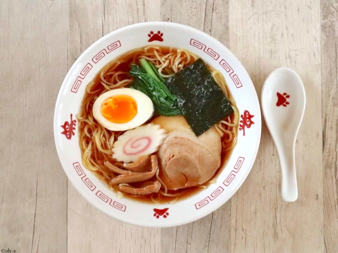 赤巻雷門 6.3切立ニャーメン丼 (レンゲ付） | 食器と台所道具 tompolo