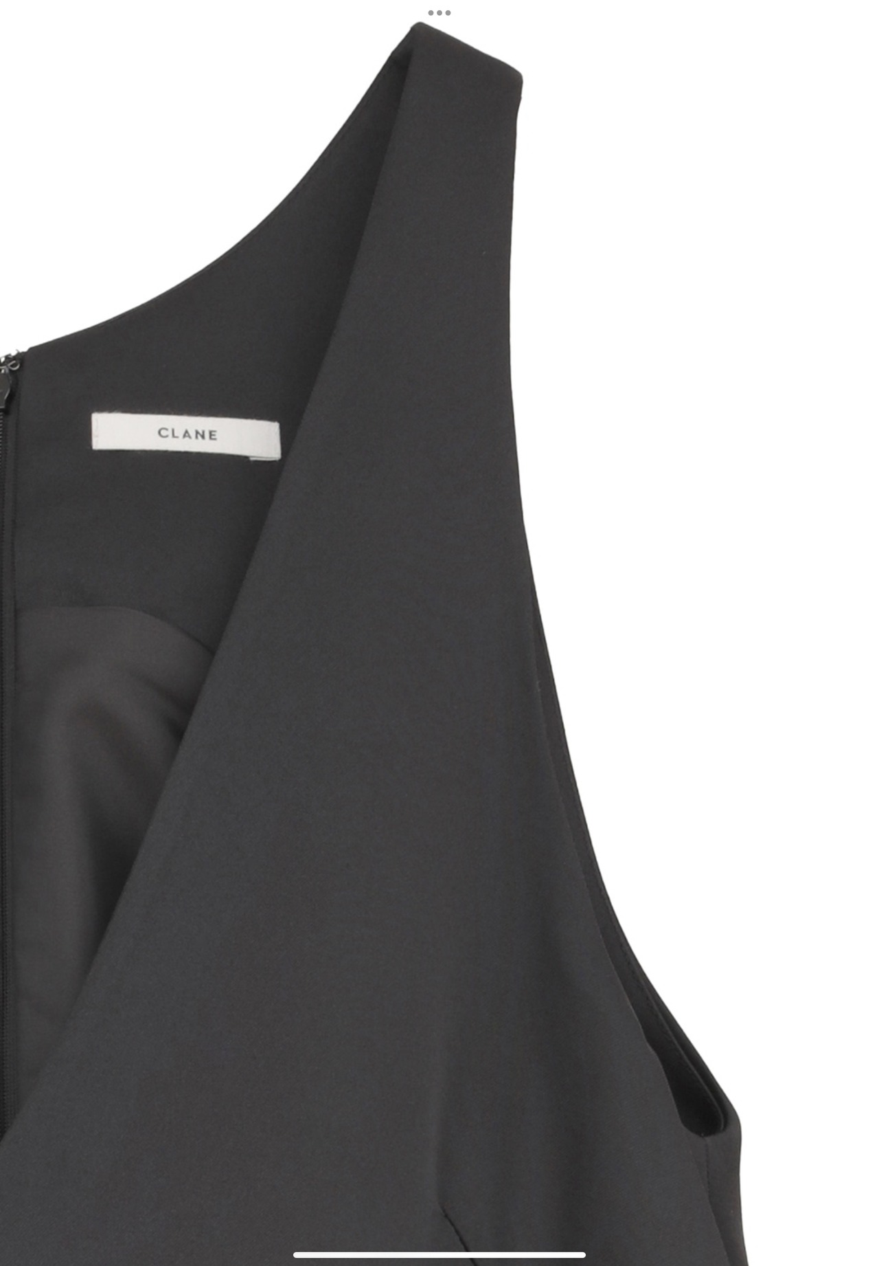 CLANE BONDED JUMPER SKIRT BLACK