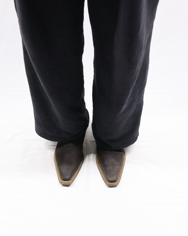 pointed toe lether boots