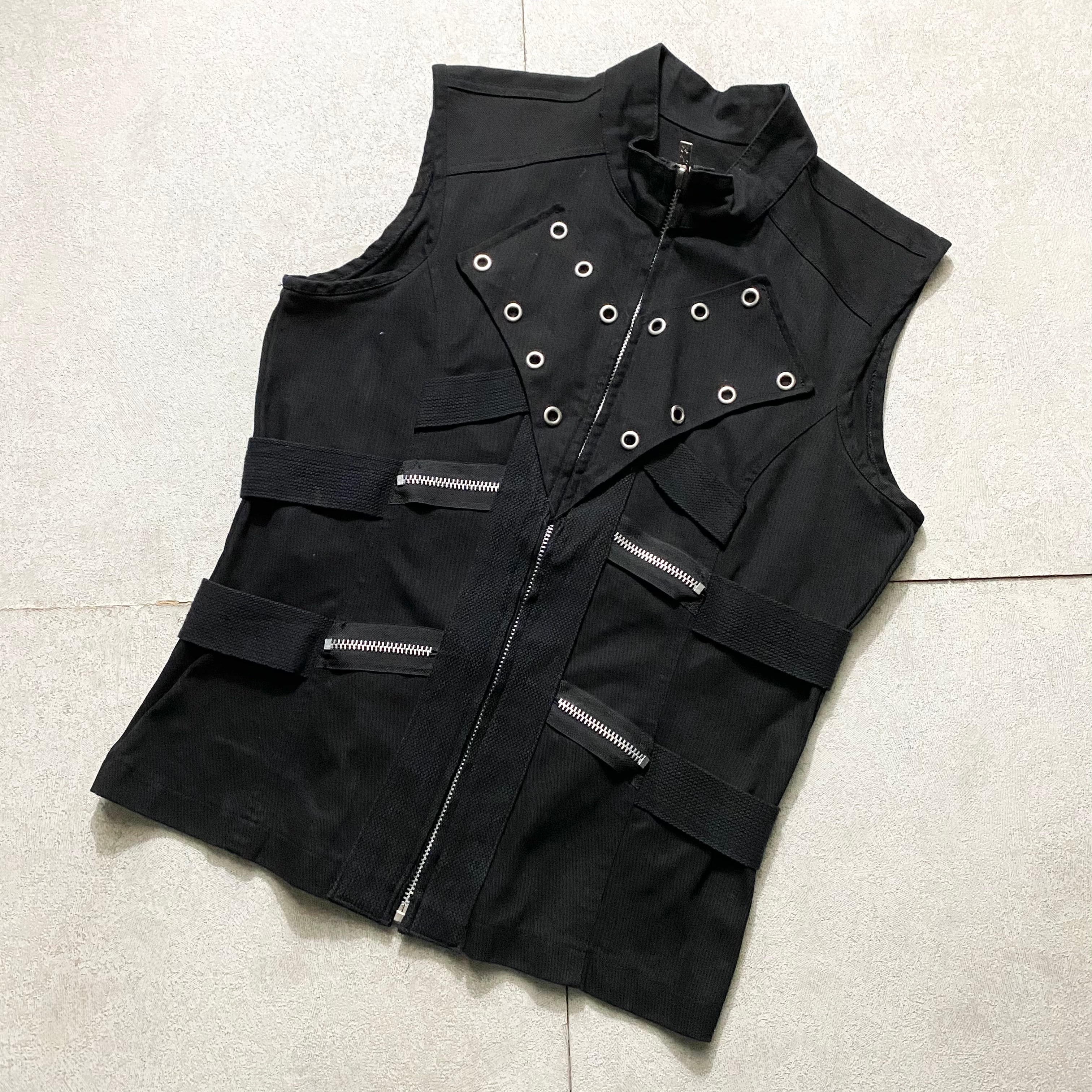 TRIPP NYC black bondage vest | NOIR ONLINE
