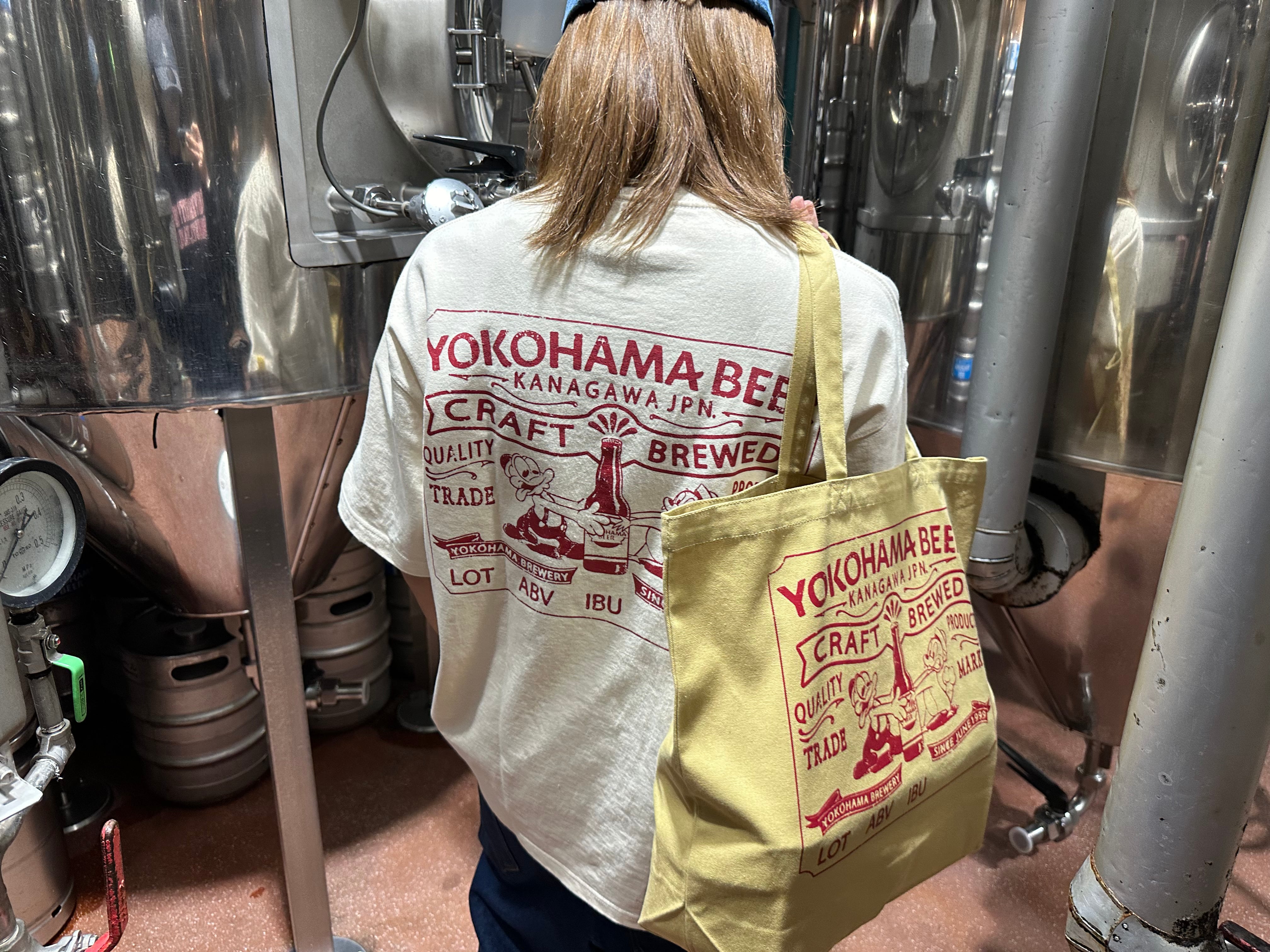 YbeeeラベルトートBAG【マスタード】 | 横浜ビール グッズショップ