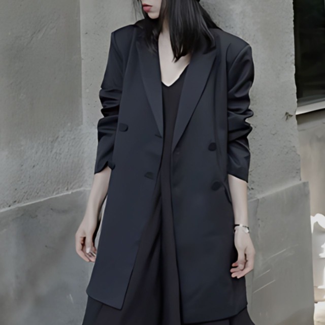 Double-breasted jacket suit C0427