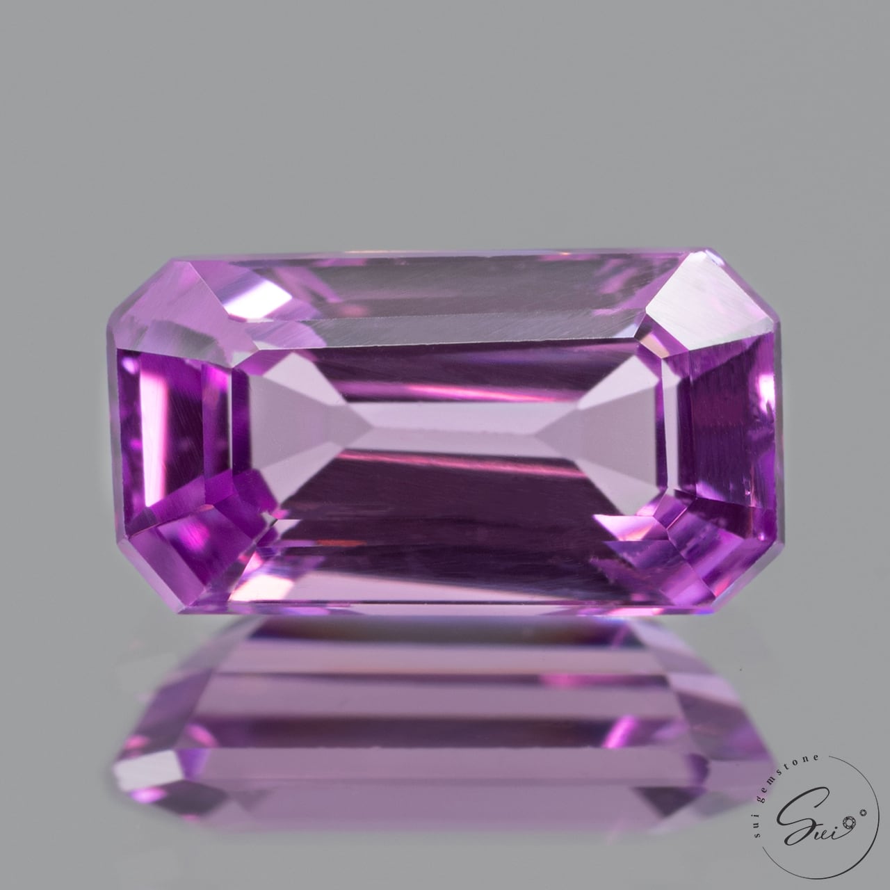 天然【非加熱】サファイア・パープリッシュピンク 0.78ct GLC鑑別書