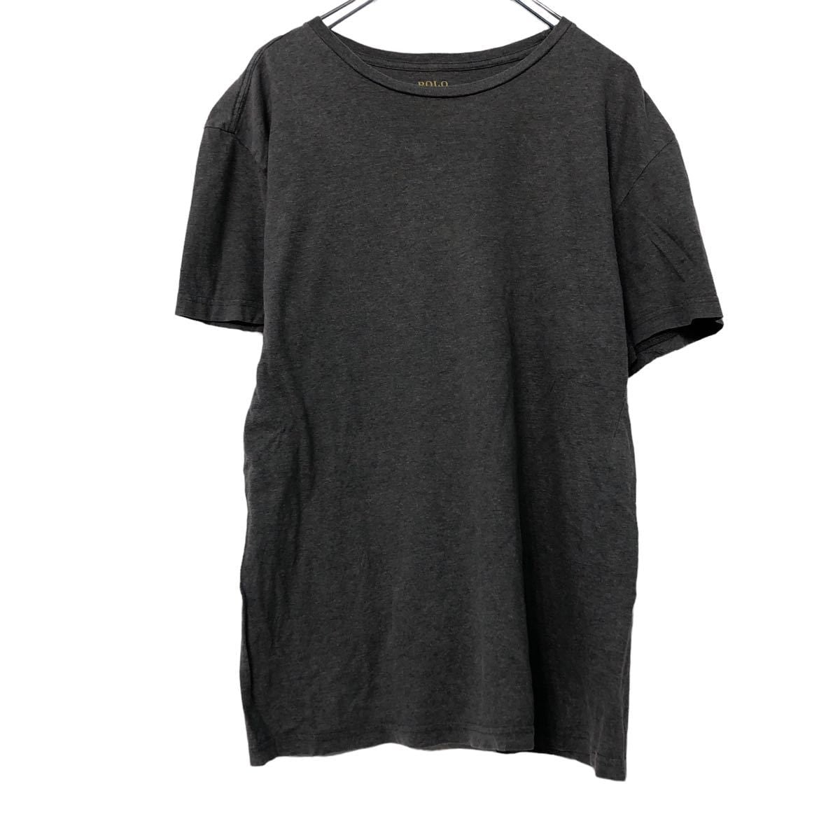 POLO RALPH LAUREN 半袖 無地 Tシャツ L グレー ポロ ラルフローレン